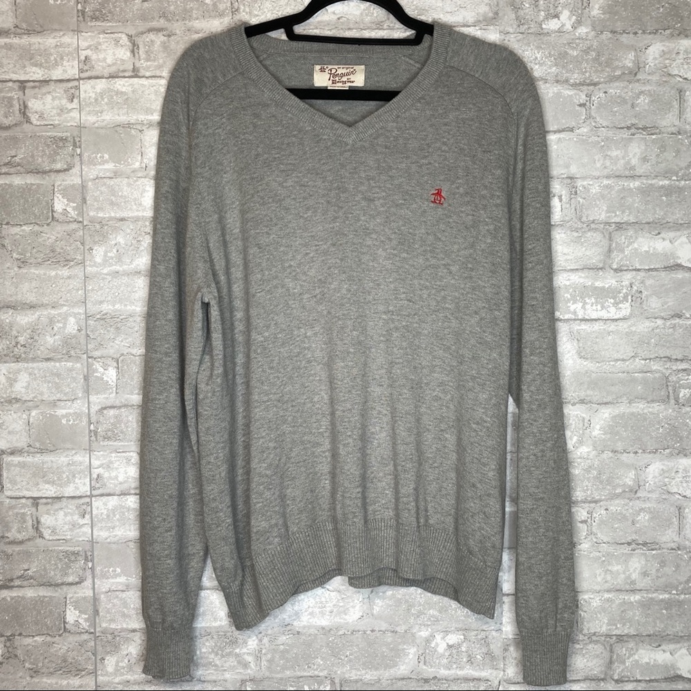 SOLD The Orginal Penguin Brand V-Neck Sweater XL - Picture 2 of 8